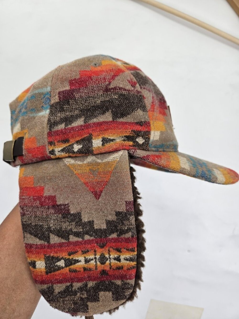 Pendleton Timberline Cap Wool Jacquard Pattern Colorful Heritage Outdoor Hat USA - Picture 2 of 5